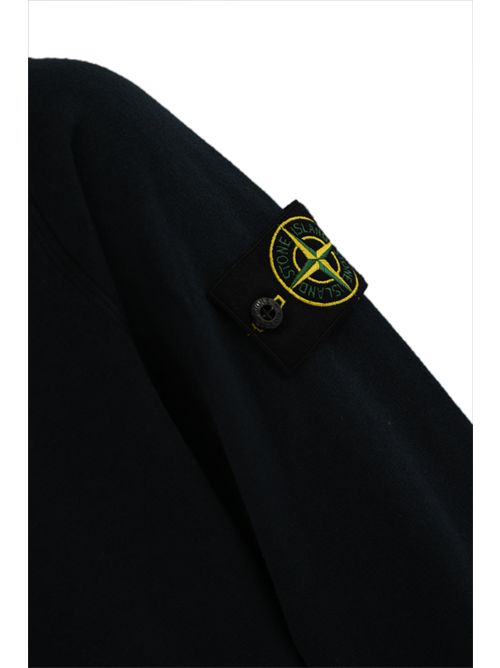 Felpa 6100021 in cotone mafile' Old Effect Navy blue STONE ISLAND | 6100032S0060V0020